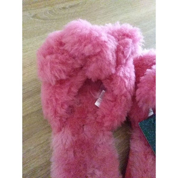 EMU AUSTRALIA Naledi Bow Sheepskin Slide Slippers Mineral Red Size 9 Shoes   NWT - Picture 13 of 15
